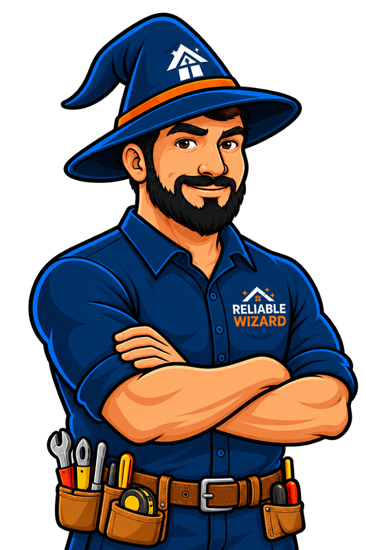 Reliable Wizard Home Services mascot